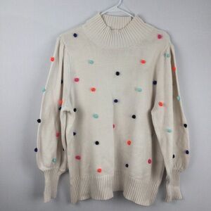 Crown & Ivy Pom Pom Sweater Plus size womens 2X